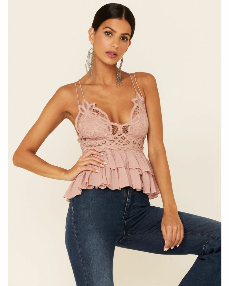 Shirt * | Free People Women'S Adella Cami Mauve