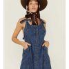 Dress * | Free People Women'S Time After Time Denim Maxi Dress Blue