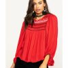 Shirt * | Free People Women'S Cyprus Avenue Embroidered Top