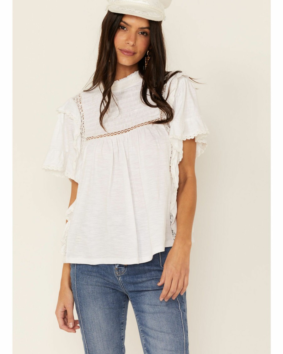 Shirt * | Free People Women'S Le Femme Tee White