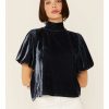 Shirt * | Free People Women'S Velvet Knit Claudia Puff Short Sleeve Tee