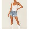 Shorts * | Free People Women'S Good Times Relaxed Shorts Blue