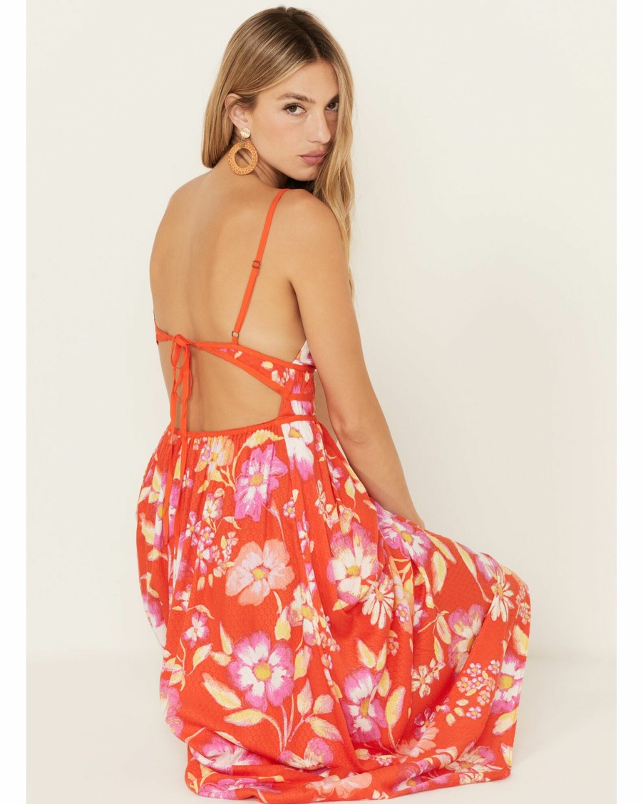 Dress * | Free People Women'S Wisteria Floral Print Maxi Dress