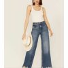 Jean * | Free People Women'S Straight Up Baggy Medium Wash High Rise Jeans