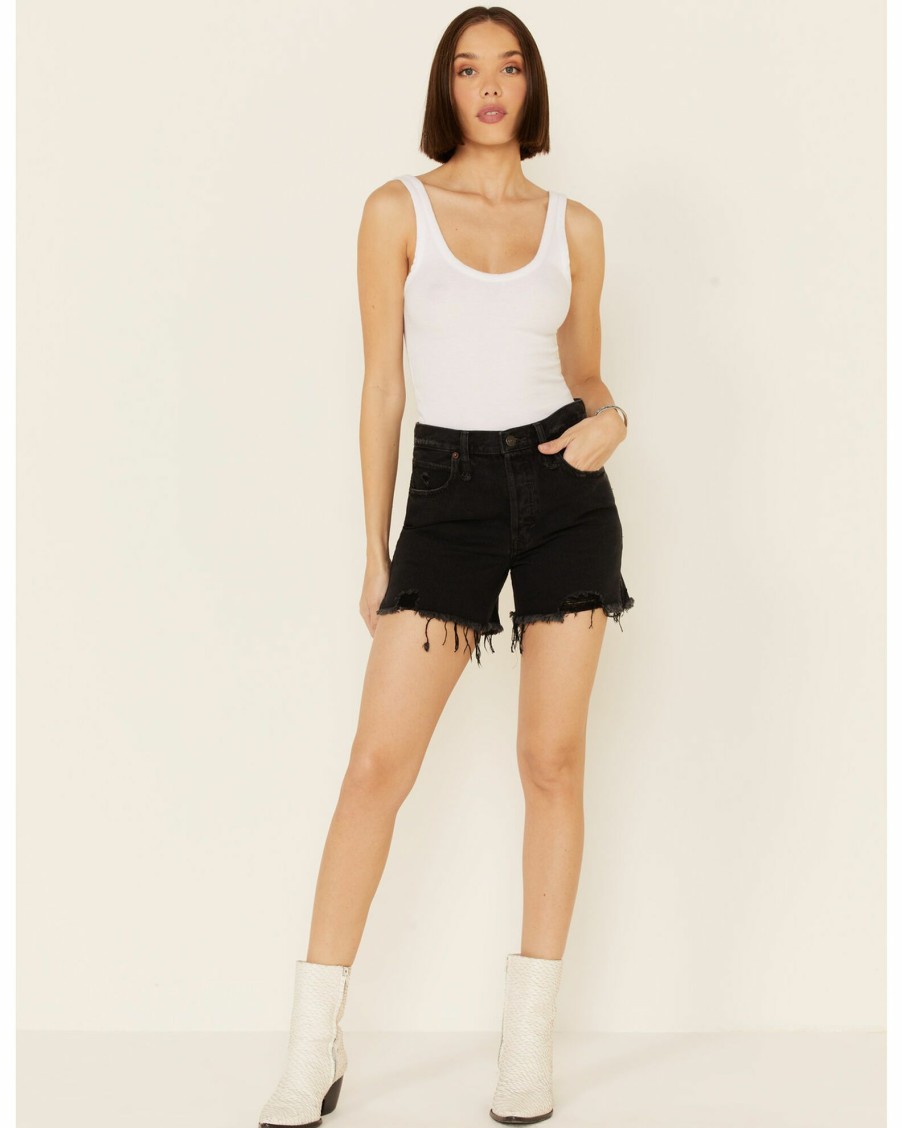 Shorts * | Free People Women'S Makai Cutoff Shorts Black