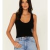 Shirt * | Free People Women'S Solid Rib Brami Black