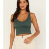 Shirt * | Free People Women'S Solid Rib Brami Green