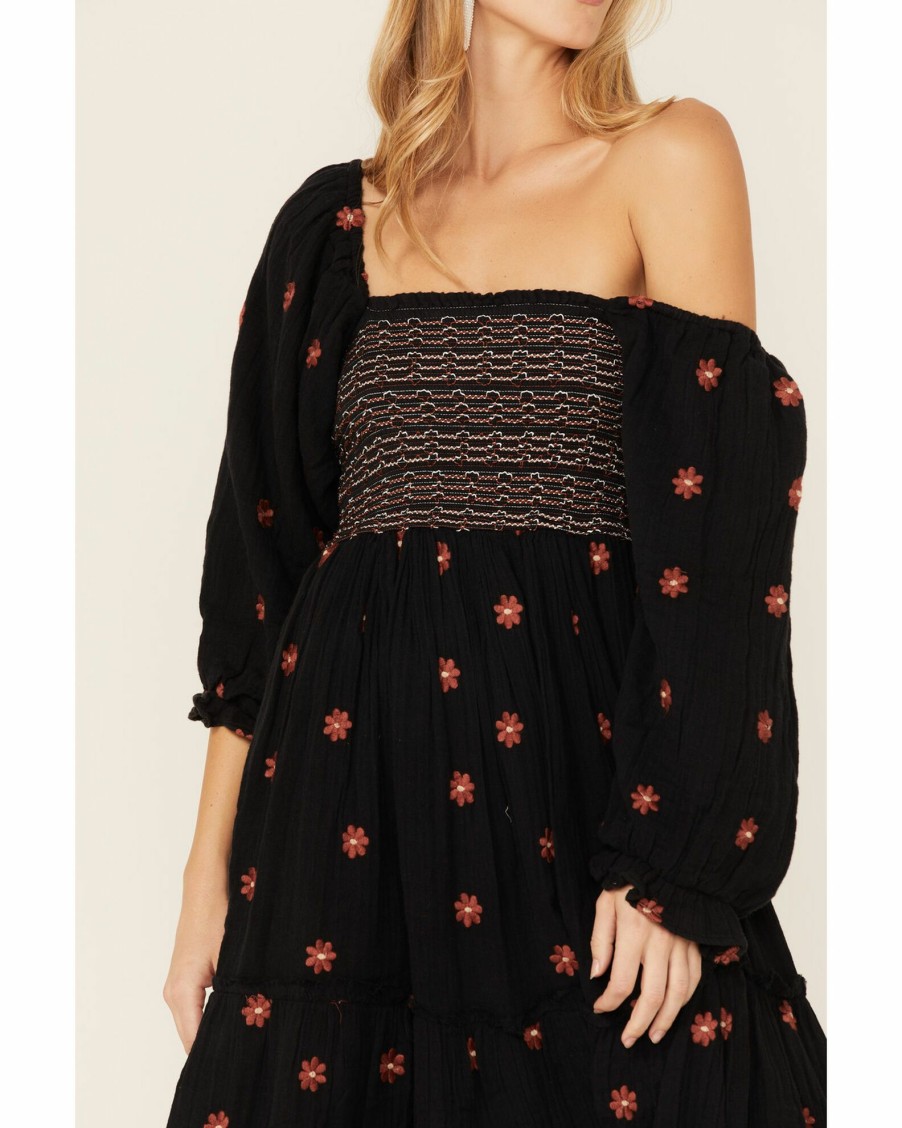 Dress * | Free People Women'S Dahlia Embroidered Maxi Dress