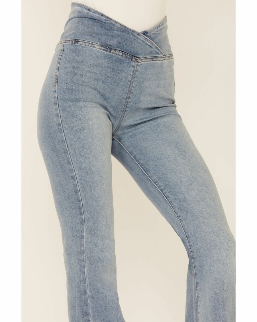 Jean * | Free People Women'S Venice Beach Flare Jeans Blue