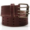 Belt * | Free People Women'S Triple Threat Leather Belt Brandy Brown