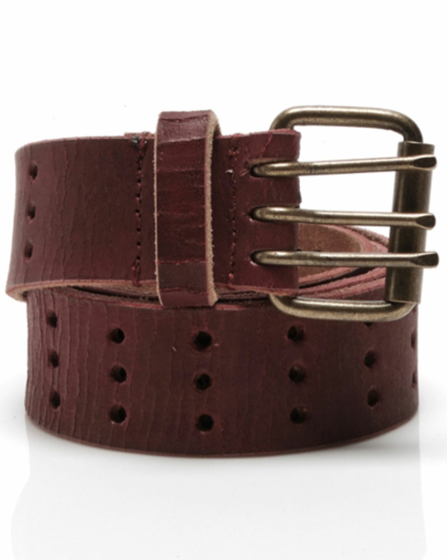 Belt * | Free People Women'S Triple Threat Leather Belt Brandy Brown