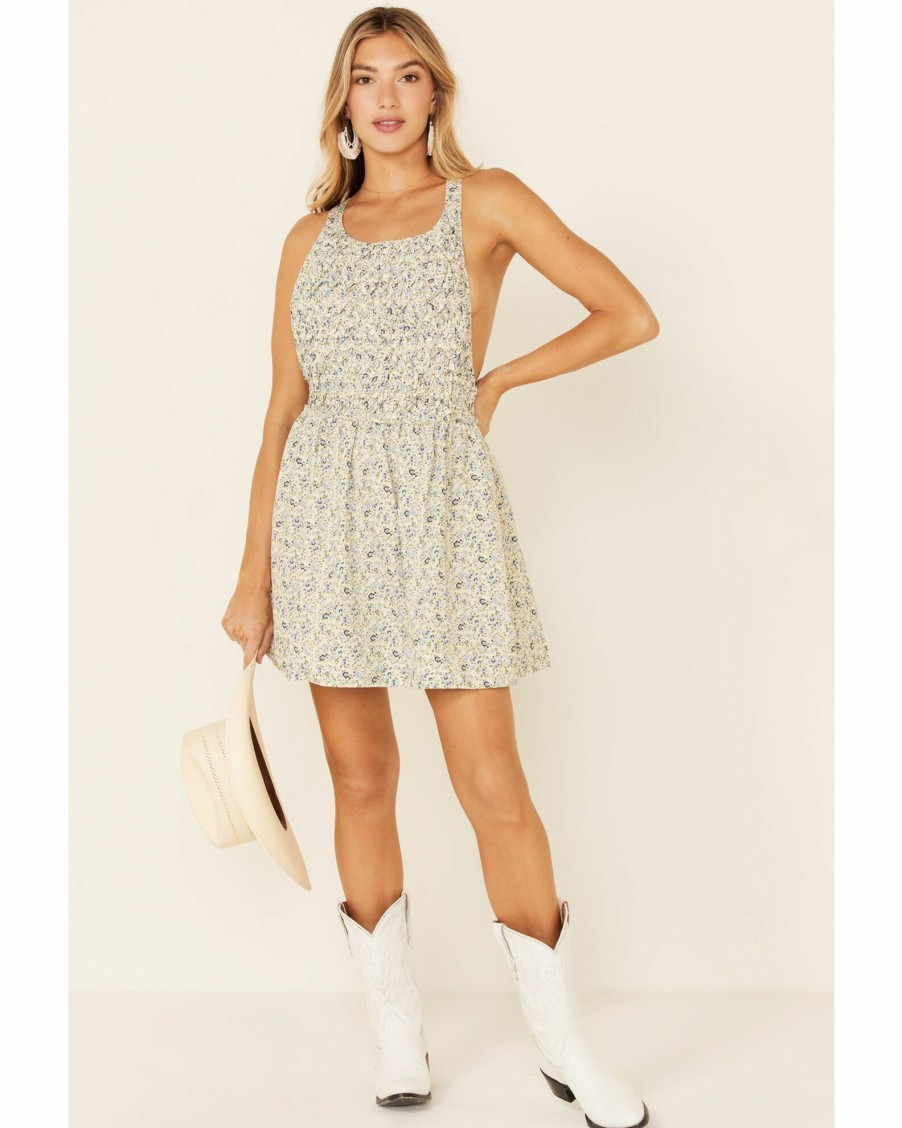 Dress * | Free People Women'S Petunia Mini Dress Ivory