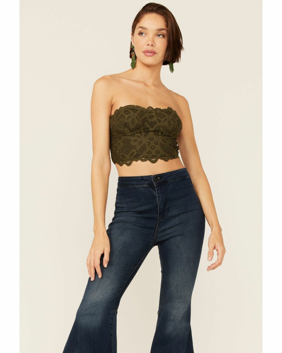 Shirt * | Free People Women'S Army Adella Corset Bralette Olive