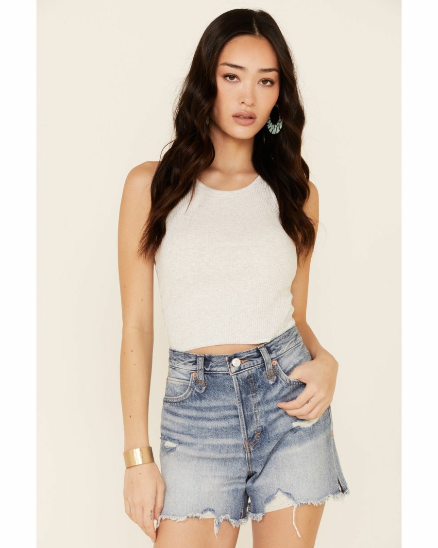 Shorts * | Free People Women'S Makai Cutoff Shorts Blue