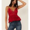 Shirt * | Free People Women'S Adella Cami Lace Ruffled Tank Top