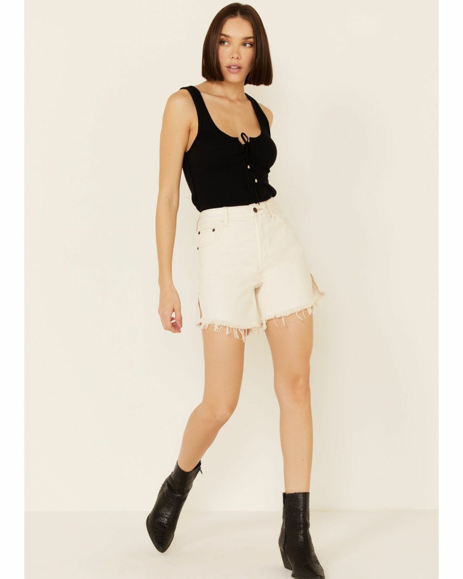 Shorts * | Free People Women'S Baggy Tomboy Shorts White