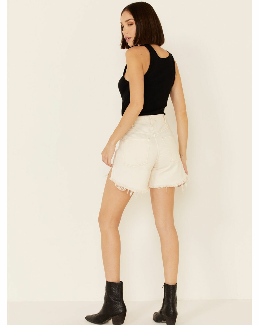 Shorts * | Free People Women'S Baggy Tomboy Shorts White