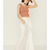 Jean * | Free People Women'S High-Rise Just Float On Flare Jeans Off White