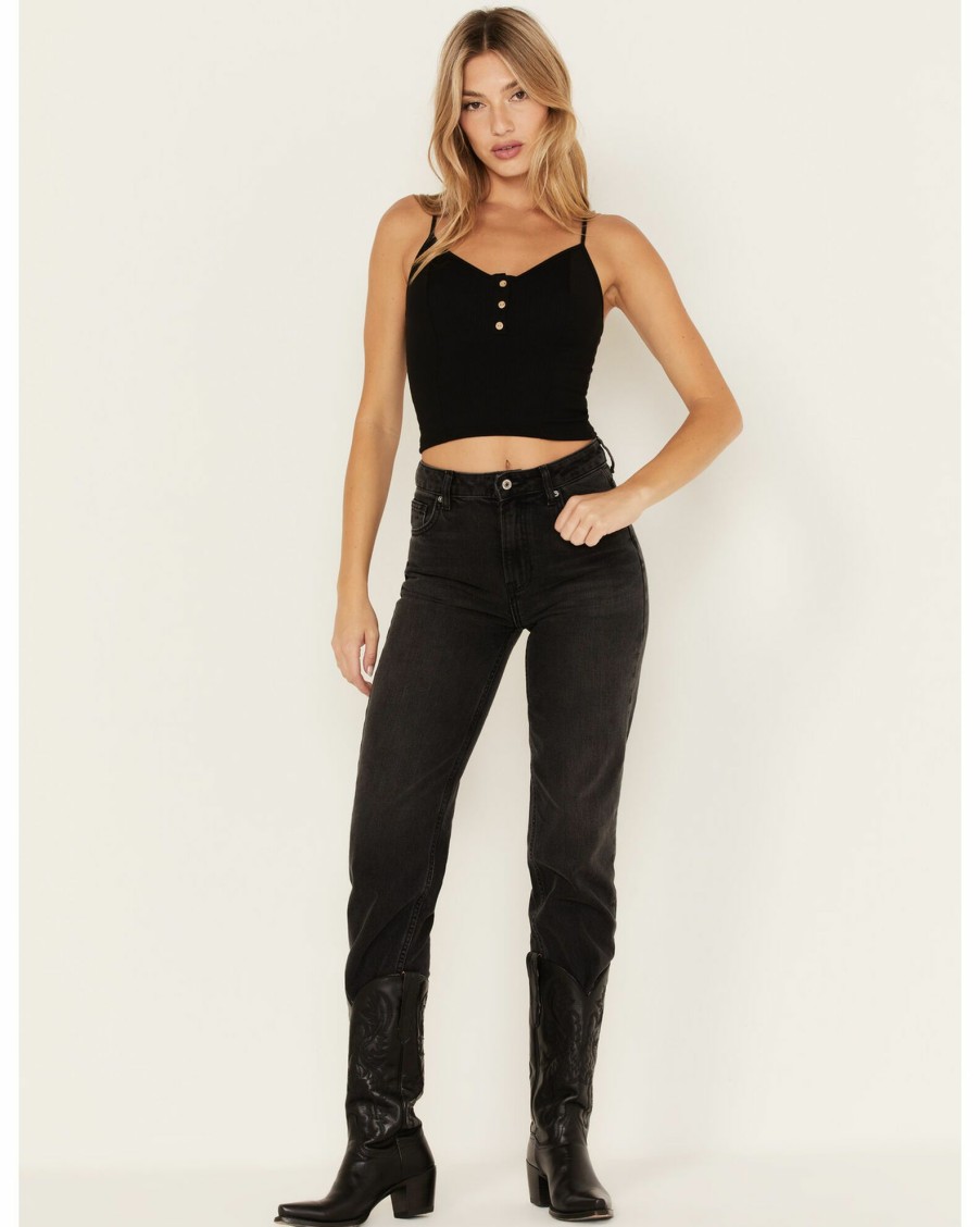 Jean * | Free People Women'S High-Rise Pacifica Straight Jeans