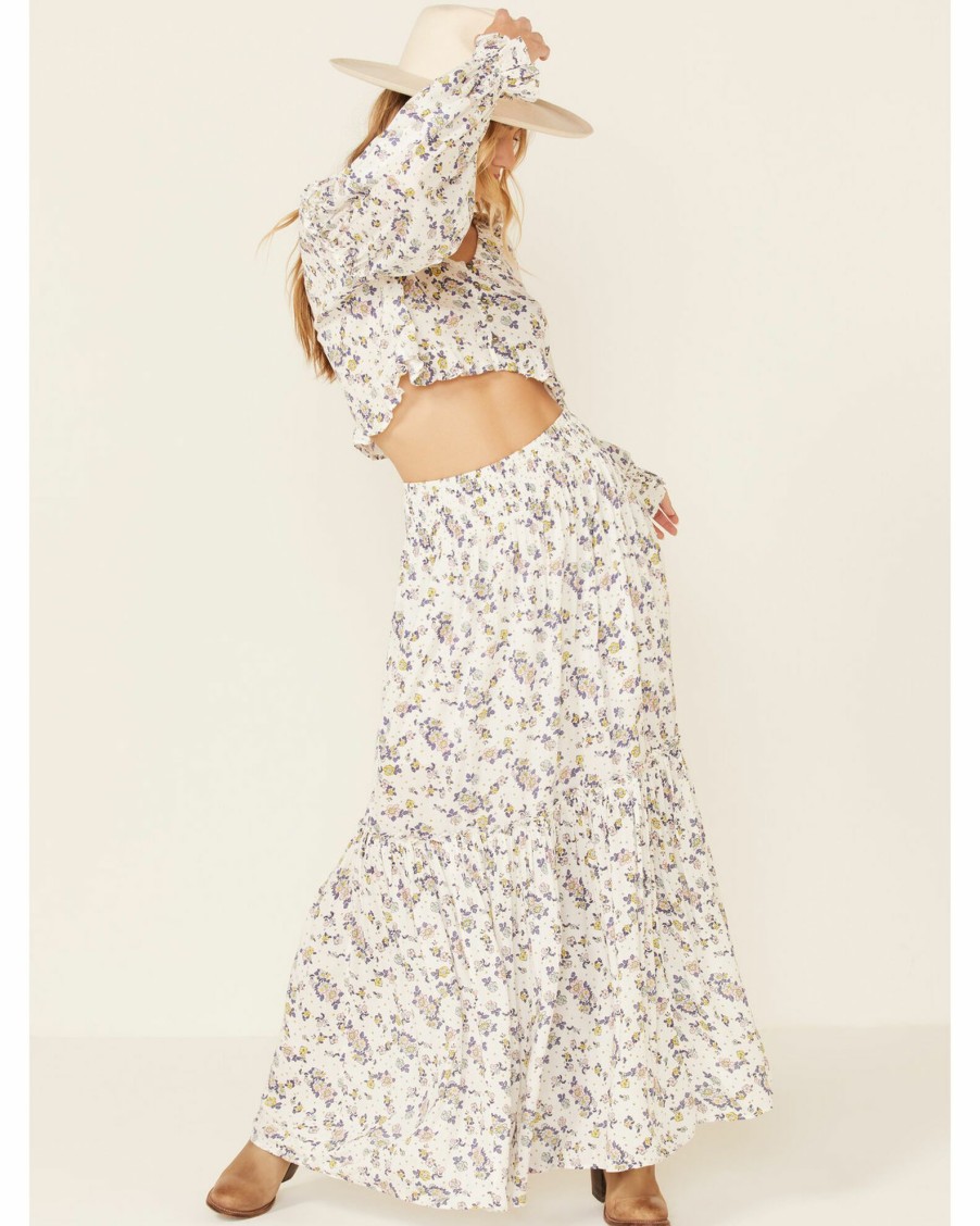 Dress * | Free People Women'S Secret Garden Skirt Set Ivory