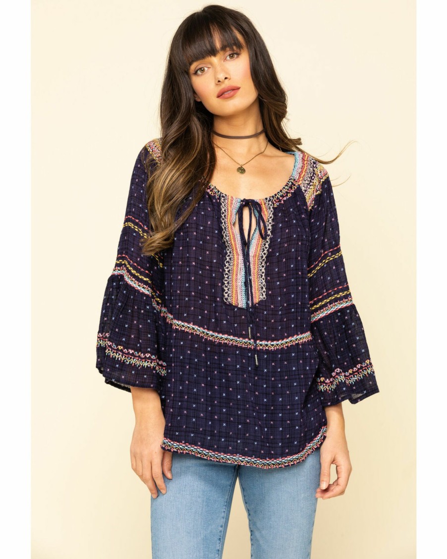 Shirt * | Free People Women'S Talia Embroidered Blouse