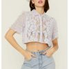 Shirt * | Free People Women'S Madonna Lilac Top