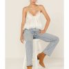 Shirt * | Free People Women'S Carrie Babydoll Cropped Cami Tank Top Ivory