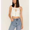 Shirt * | Free People Women'S Have My Heart Cropped Tank Top White