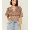 Shirt * | Free People Women'S Beatrice Top Peach