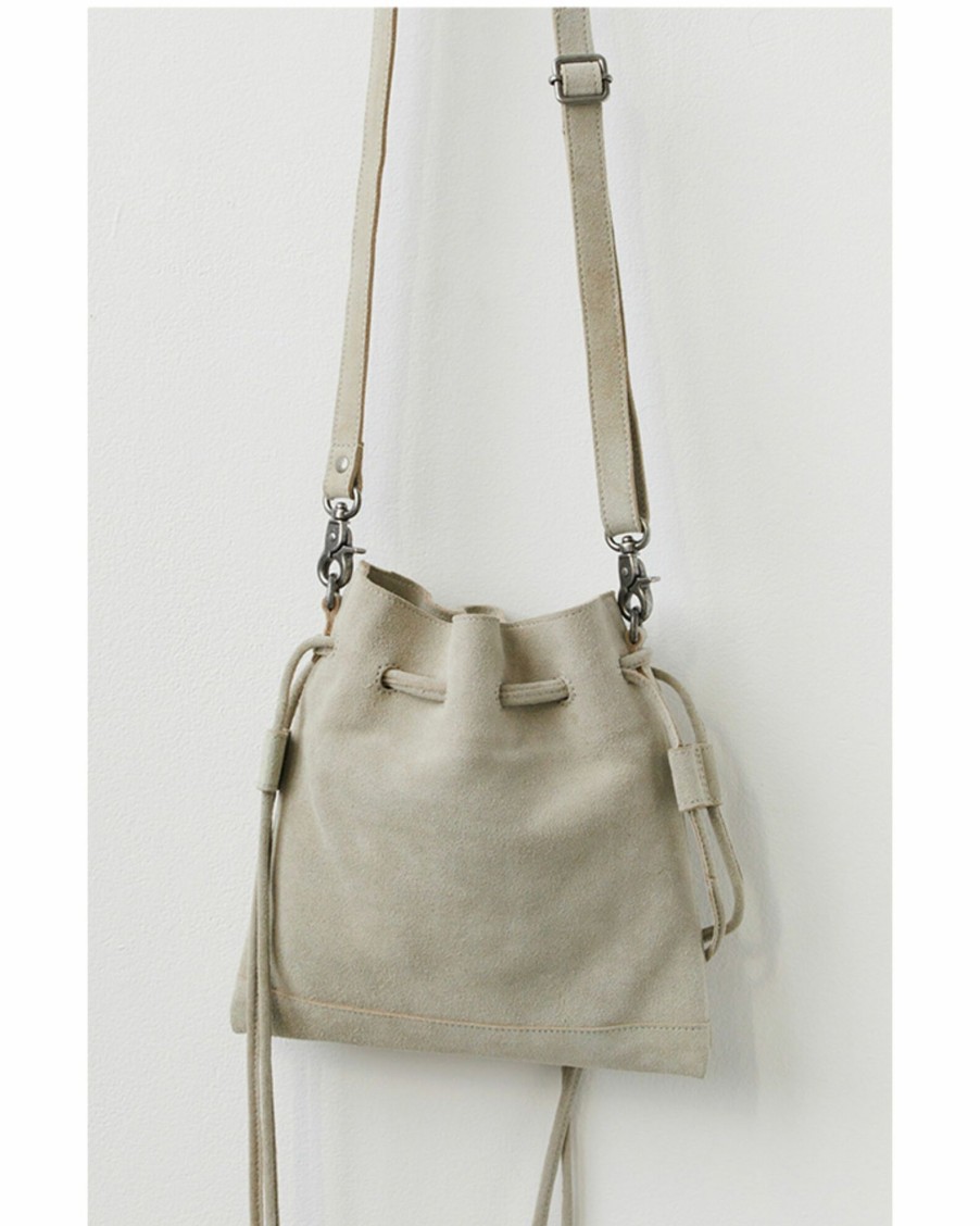 Purse / Handbag * | Free People Women'S Billie Suede Crossbody Grey