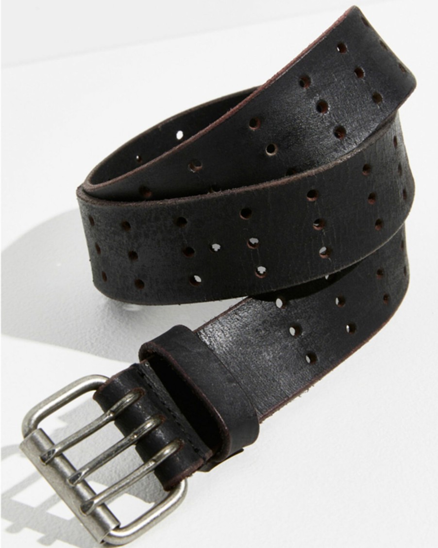 Belt * | Free People Women'S Triple Threat Leather Belt Black