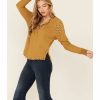 Shirt * | Free People Women'S Heart To Heart Long Sleeve Henley Top