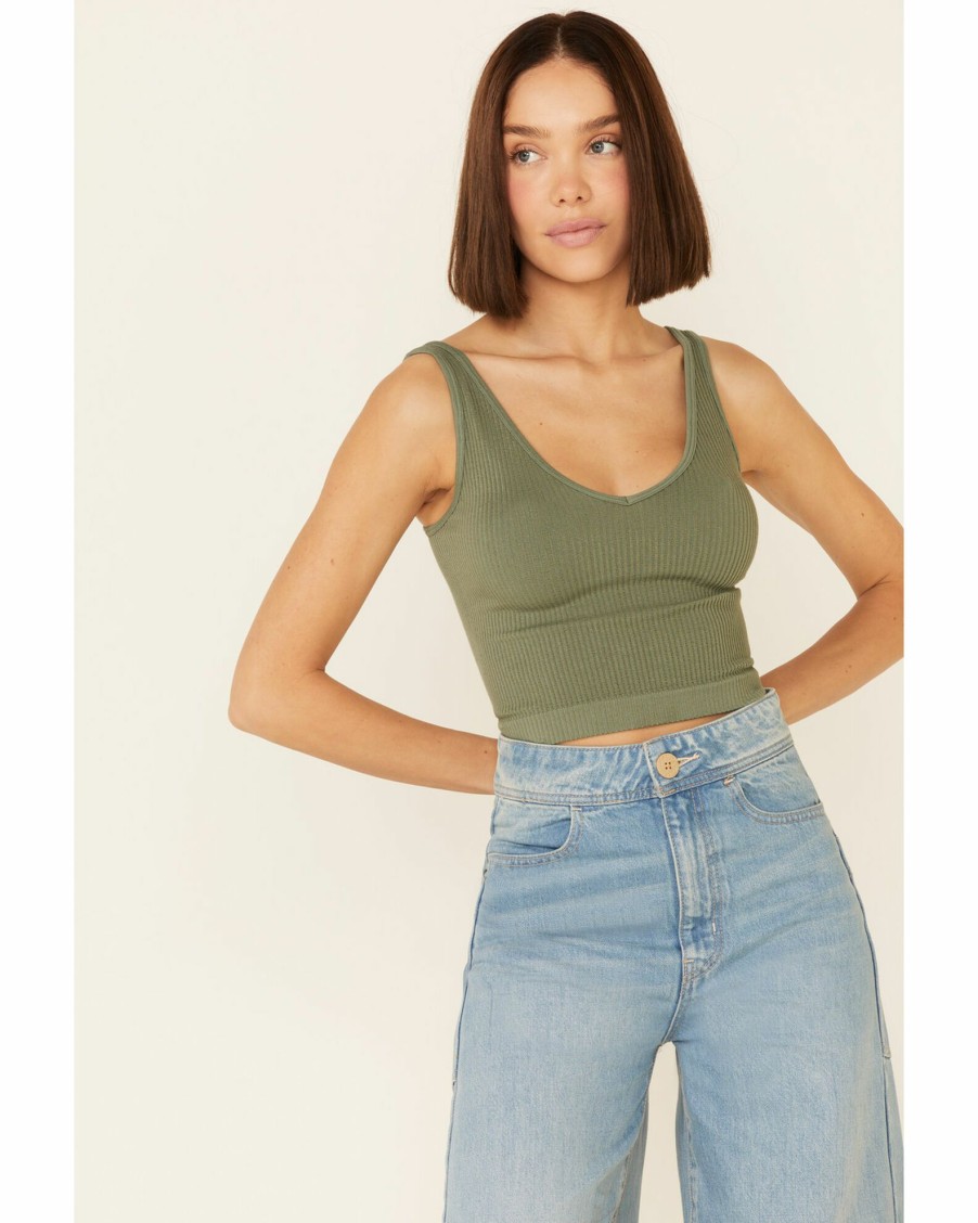 Shirt * | Free People Women'S Solid Rib Brami Top