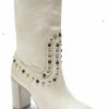 Boot * | Free People Women'S Dakota Heel Studded Leather Western Boots Snip Toe