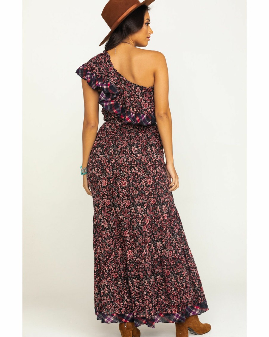 Dress * | Free People Women'S What About Love Maxi Dress Black