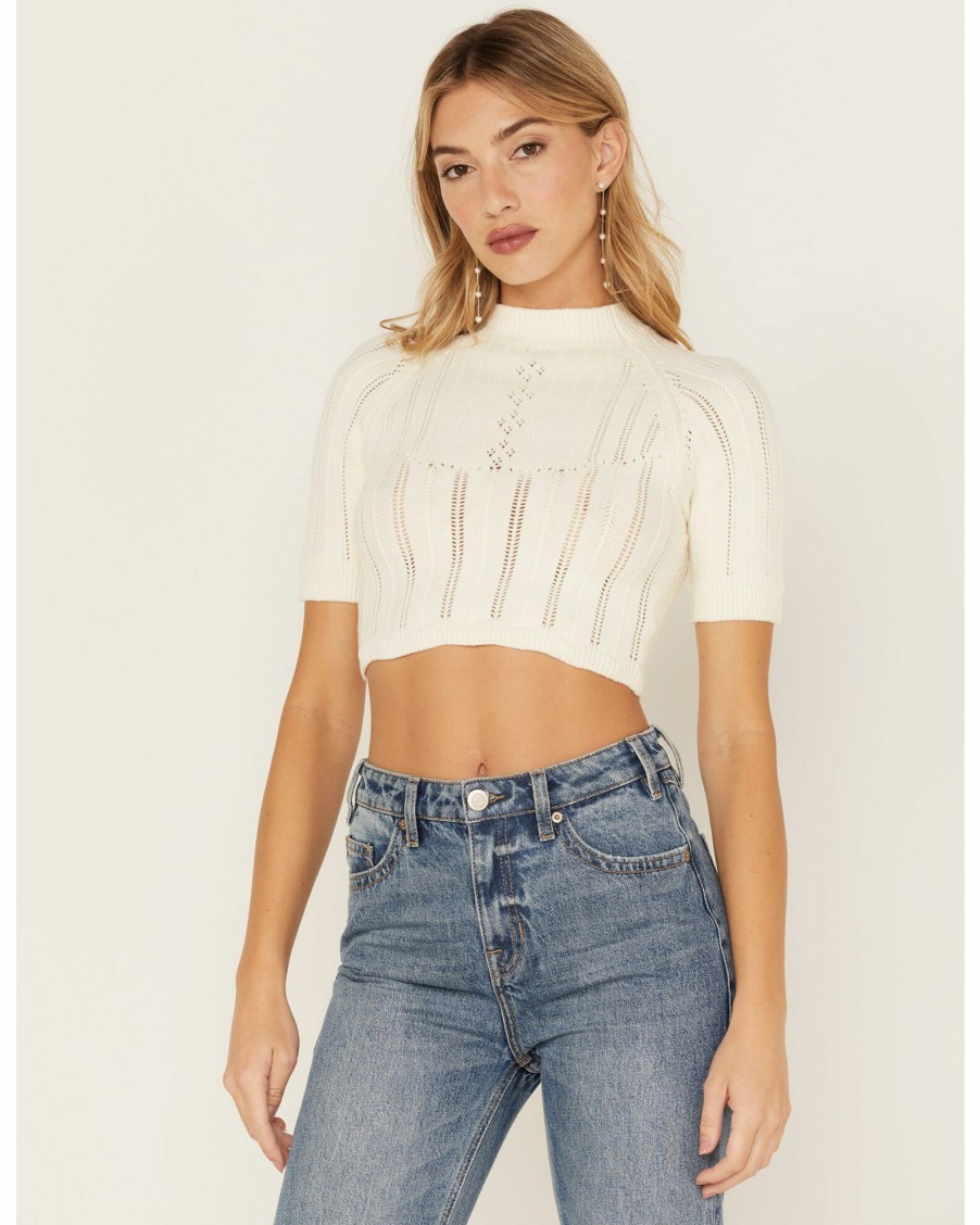 Shirt * | Free People Women'S Romy Swit Crop Top Ivory