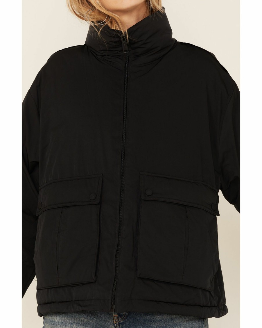 Jacket * | Free People Women'S Duvet Bomber Jacket Black