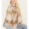 Jacket * | Free People Women'S Ombre Serape Print Ruby Jacket Ivory