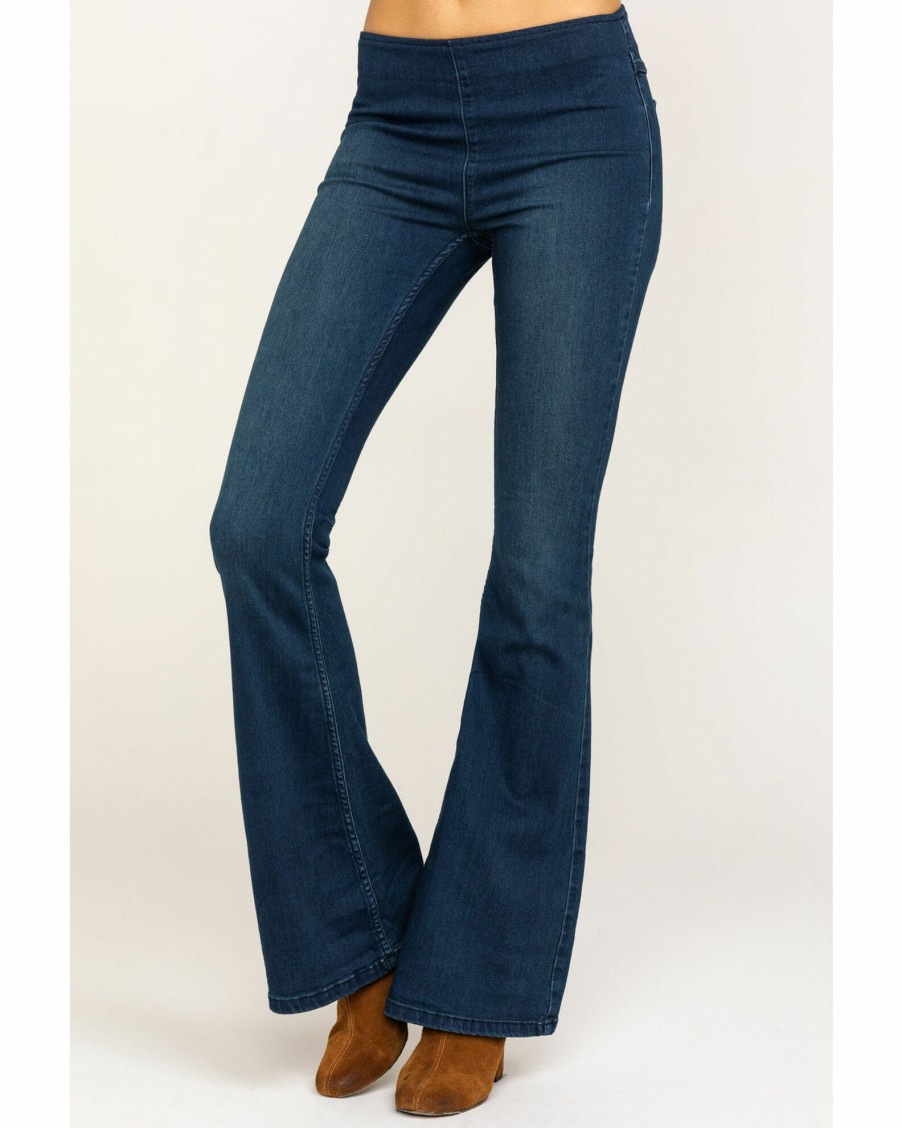 Jean * | Free People Women'S Flare Penny Pull On Jeans