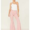 Jean * | Free People Women'S Just Float On High-Rise Flare Jeans Pink