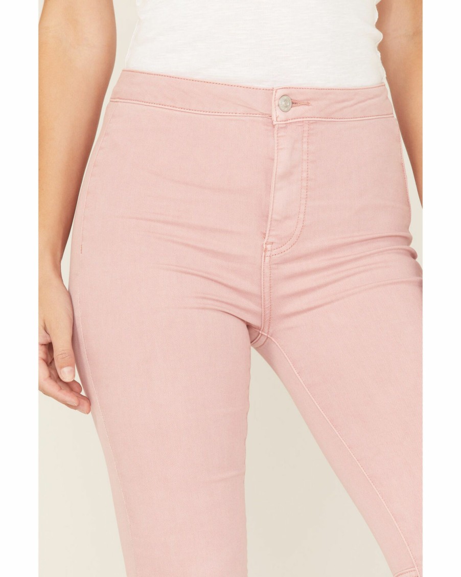 Jean * | Free People Women'S Just Float On High-Rise Flare Jeans Pink