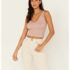 Shirt * | Free People Women'S Solid Rib Brami Pink