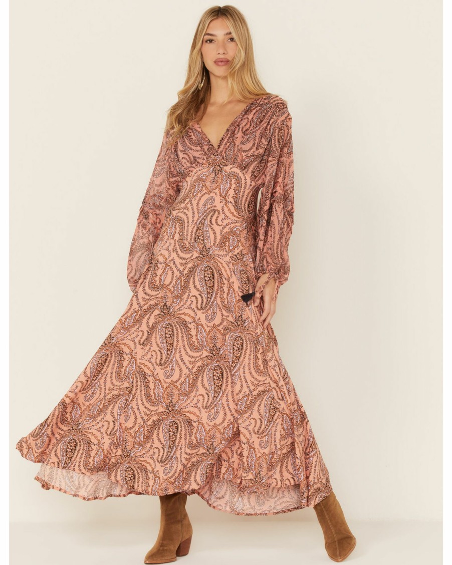 Dress * | Free People Women'S Multicolored Mirage Maxi Dress