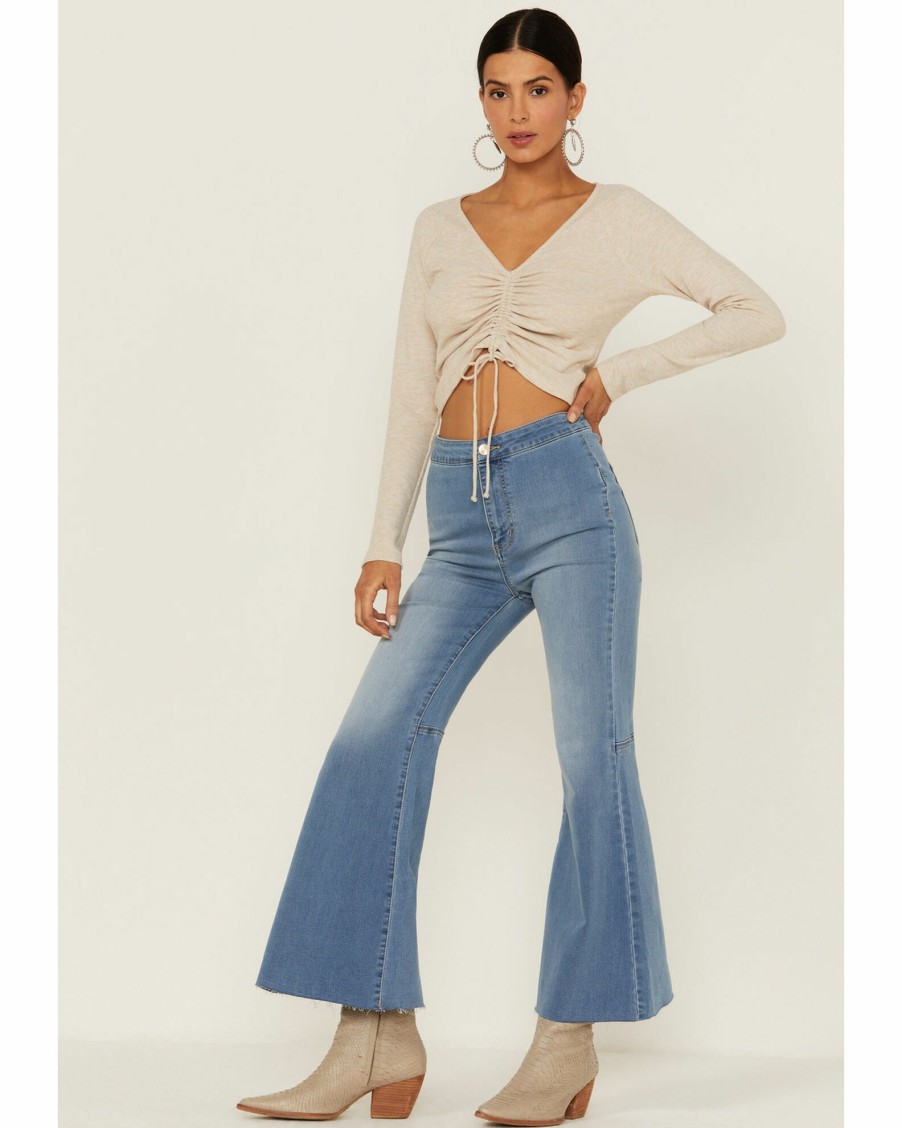 Jean * | Free People Women'S Youthquake High-Rise Crop Flare Jeans