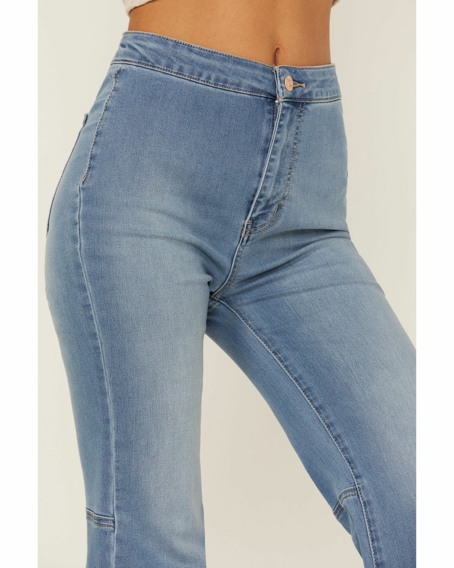 Jean * | Free People Women'S Youthquake High-Rise Crop Flare Jeans