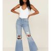 Jean * | Free People Women'S New Dawn Flare Jeans Blue